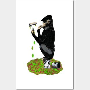 Banksy Chimp Posters and Art